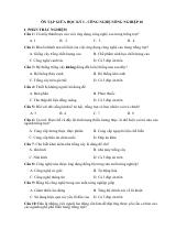 Đề cương ôn tập Giữa kì 1 Công nghệ Nông nghiệp 10 năm 2024–2025 trường THPT Hàn Thuyên (Bắc Ninh)